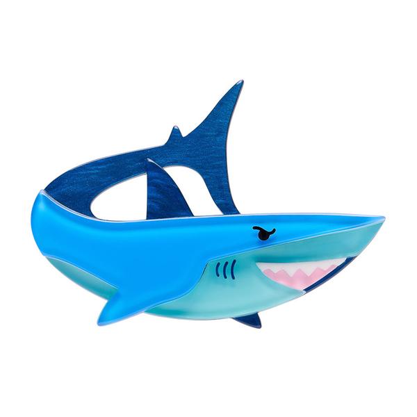 Erstwilder - Here’s Brucey Shark Brooch - 20th Century Artifacts