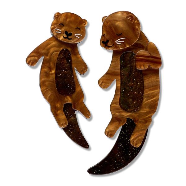 Erstwilder - Hold Tight Brooch Pair - 20th Century Artifacts
