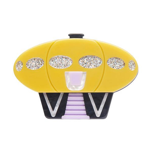 Erstwilder - Hotel Futura Brooch - 20th Century Artifacts