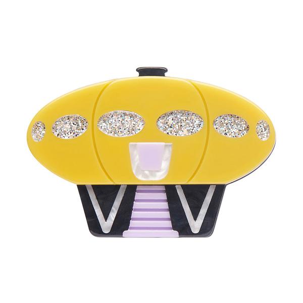 Erstwilder - Hotel Futura Brooch - 20th Century Artifacts