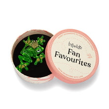 Load image into Gallery viewer, Erstwilder - I Kissed a Prince Frog Brooch (2023) - 20th Century Artifacts