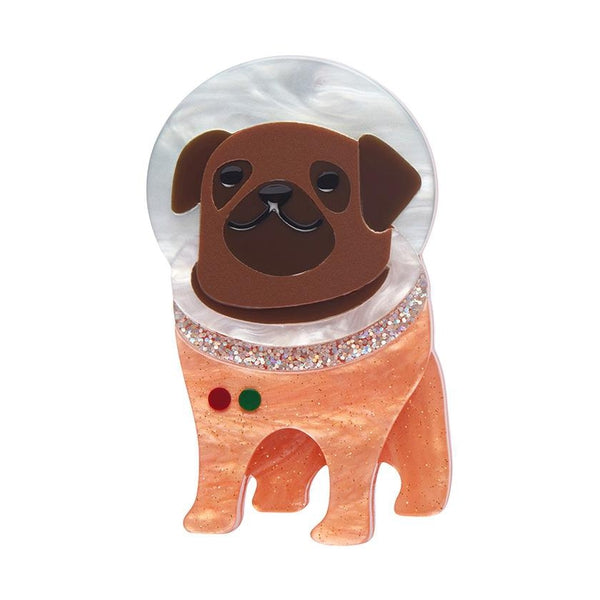 Erstwilder - Interplanetary Pug Brooch (2023) - 20th Century Artifacts