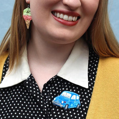 Erstwilder - Italiana Automobili Fiat 500 Brooch (2024) - 20th Century Artifacts