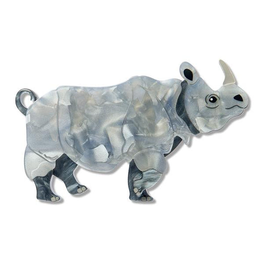 Erstwilder - Javan Rhino Brooch - 20th Century Artifacts