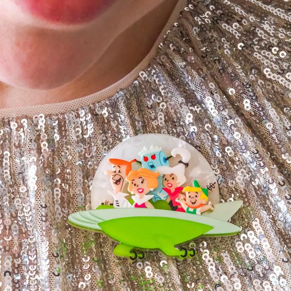 Erstwilder - Jetsons Aerocar Brooch - 20th Century Artifacts