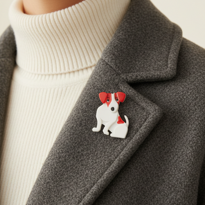Erstwilder - Jezzy Jeffy Jack Russell Brooch (2014) - 20th Century Artifacts