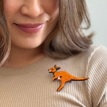 Load image into Gallery viewer, Erstwilder - Joy the Kangaroo Brooch - 20th Century Artifacts