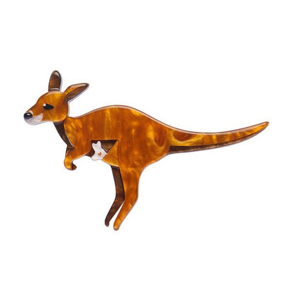 Erstwilder - Joy the Kangaroo Brooch - 20th Century Artifacts