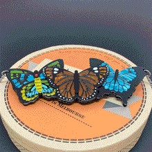 Load image into Gallery viewer, Erstwilder - Kaleidoscope of Colour Butterfly Necklace (2020) - 20th Century Artifacts