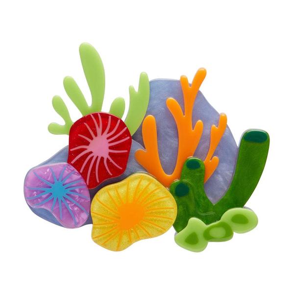 Erstwilder - Kaleidoscopic Coral Brooch (2025) - 20th Century Artifacts