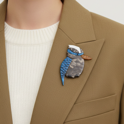 Erstwilder - Kallista the Kookaburra Brooch (2014) (pre-loved) - 20th Century Artifacts
