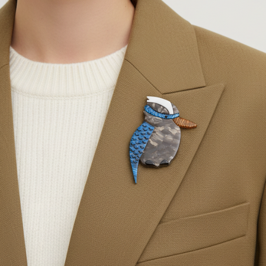 Erstwilder - Kallista the Kookaburra Brooch (2014) (pre-loved) - 20th Century Artifacts