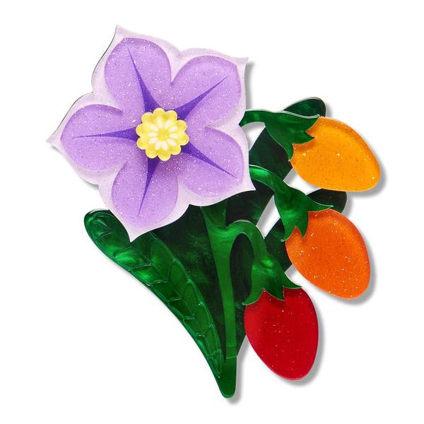 Erstwilder - Kangaroo Apple Brooch - 20th Century Artifacts