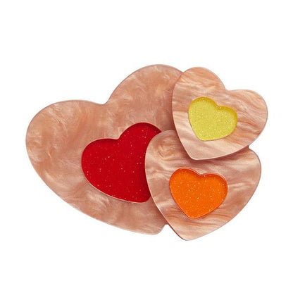 Erstwilder - Katherine Sabbath - Lolly Heart Cookies Brooch - 20th Century Artifacts