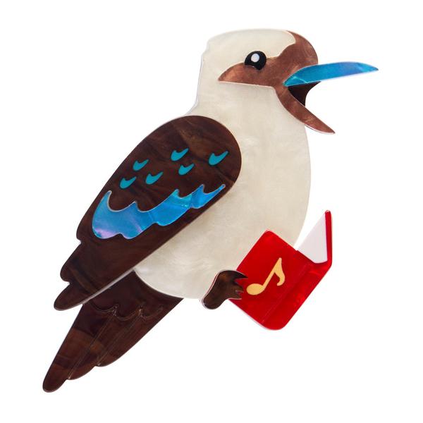 Erstwilder - Kip the Kookaburra Brooch - 20th Century Artifacts