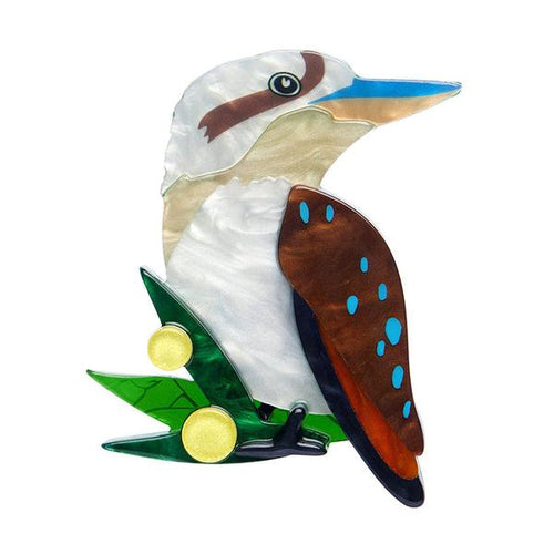 Erstwilder - Kirby the Kookaburra Brooch - 20th Century Artifacts