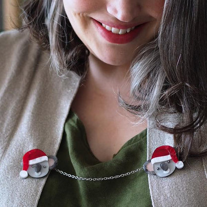 Erstwilder - Koala Claus Double Brooch (2021) - 20th Century Artifacts