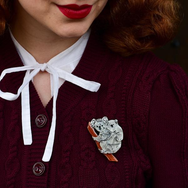 Erstwilder - Koolah and Guula Koala Brooch (2021) - 20th Century Artifacts
