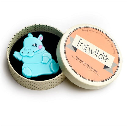 Erstwilder - Kubu the Cutie Hippo Brooch (2018) (p) - 20th Century Artifacts
