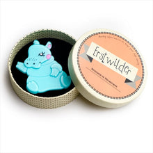 Load image into Gallery viewer, Erstwilder - Kubu the Cutie Hippo Brooch (2018) (p) - 20th Century Artifacts