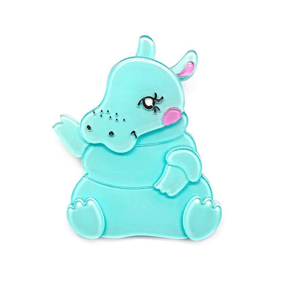 Erstwilder - Kubu the Cutie Hippo Brooch (2018) (p) - 20th Century Artifacts