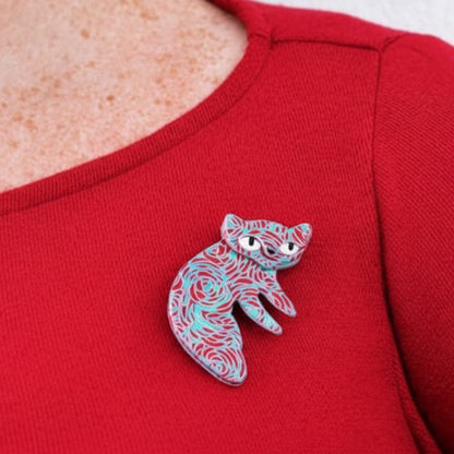 Erstwilder - Lena the Lazy Cat Brooch (2014) - 20th Century Artifacts