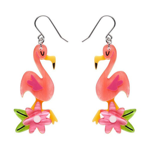 Erstwilder - Let's Flamingle Drop Earrings - 20th Century Artifacts