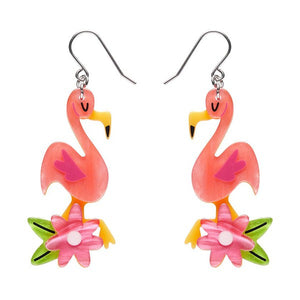 Erstwilder - Let's Flamingle Drop Earrings - 20th Century Artifacts