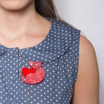 Erstwilder - Linda Love Cat Brooch (2017) - 20th Century Artifacts