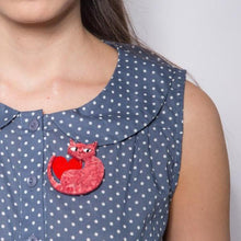 Load image into Gallery viewer, Erstwilder - Linda Love Cat Brooch (2017) - 20th Century Artifacts