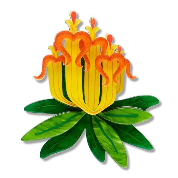 Erstwilder - Long-flower Mistletoe Brooch - 20th Century Artifacts