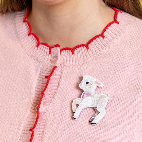 Erstwilder - Lottie the Lamb Brooch - 20th Century Artifacts