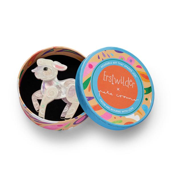 Erstwilder - Lottie the Lamb Brooch - 20th Century Artifacts