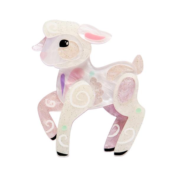 Erstwilder - Lottie the Lamb Brooch - 20th Century Artifacts