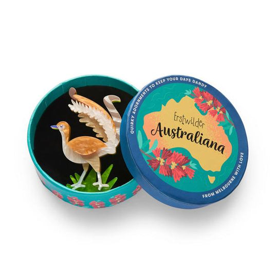 Erstwilder - Lottie the Lyrebird Brooch - 20th Century Artifacts