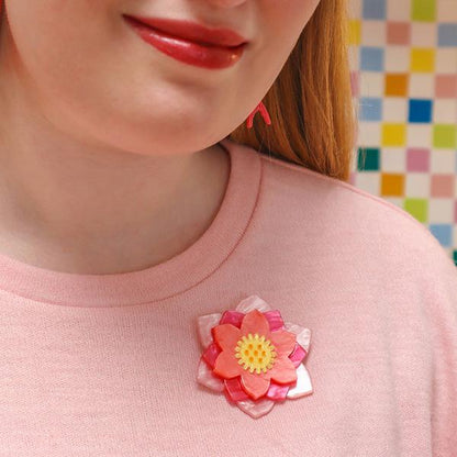 Erstwilder - Lotus Rising Brooch - 20th Century Artifacts