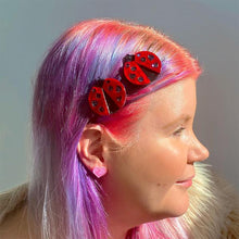 Load image into Gallery viewer, Erstwilder - Lou-Lou Ladybug Hair Clips - 20th Century Artifacts
