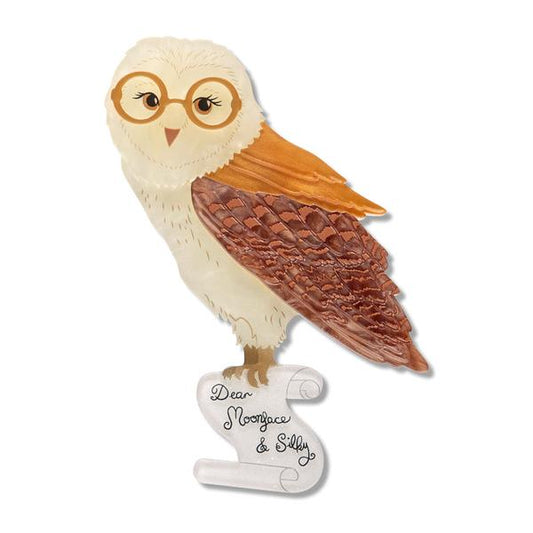 Erstwilder - Magic Faraway Tree - Barny Owl Brooch - 20th Century Artifacts
