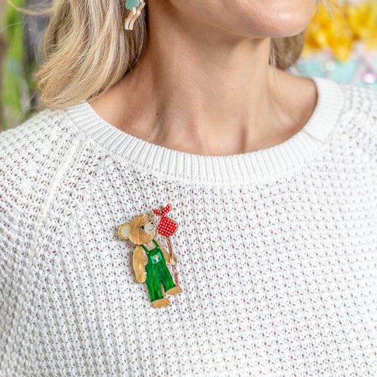 Erstwilder - Magic Faraway Tree - Bear's Adventures Brooch - 20th Century Artifacts
