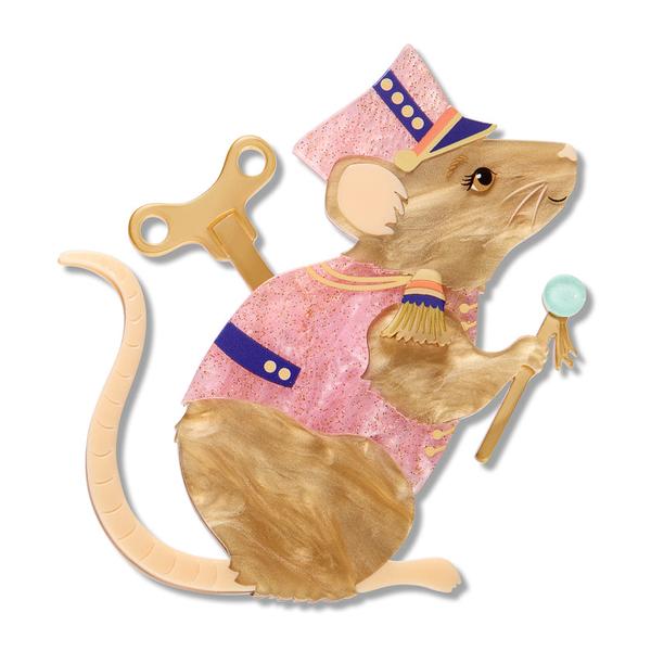 Erstwilder - Magic Faraway Tree - Clockwork Mouse Brooch - 20th Century Artifacts