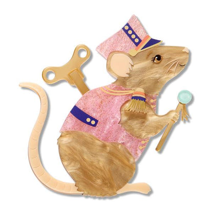 Erstwilder - Magic Faraway Tree - Clockwork Mouse Brooch - 20th Century Artifacts