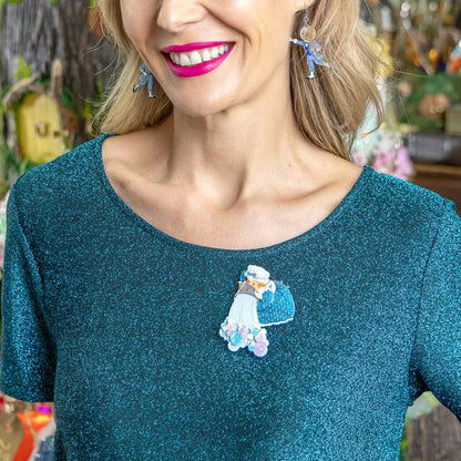 Erstwilder - Magic Faraway Tree - Dame Washalot Brooch - 20th Century Artifacts