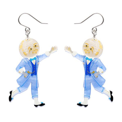 Erstwilder - Magic Faraway Tree - Moonface Drop Earrings - 20th Century Artifacts