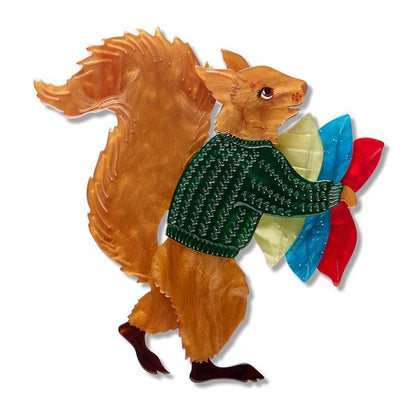Erstwilder - Magic Faraway Tree - Red Squirrel Brooch - 20th Century Artifacts