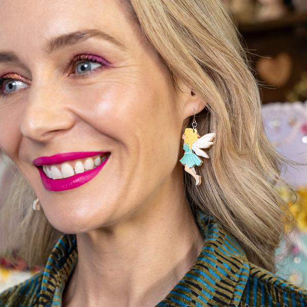 Erstwilder - Magic Faraway Tree - Silky the Fairy Drop Earrings - 20th Century Artifacts