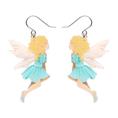Erstwilder - Magic Faraway Tree - Silky the Fairy Drop Earrings - 20th Century Artifacts