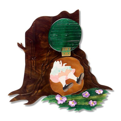 Erstwilder - Magic Faraway Tree - Slippery Slip Brooch - 20th Century Artifacts