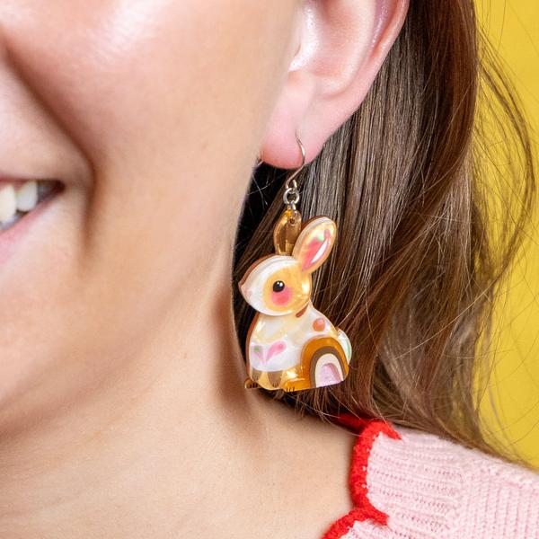 Erstwilder - Maple the Bunny Drop Earrings - 20th Century Artifacts