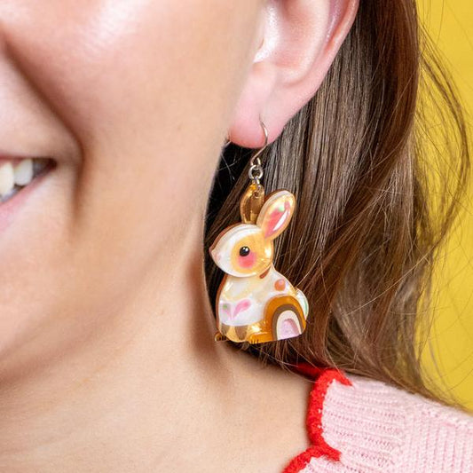 Erstwilder - Maple the Bunny Drop Earrings - 20th Century Artifacts