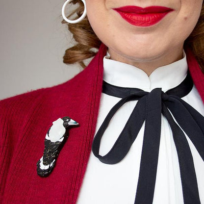 Erstwilder - Marjorie Magpie Brooch (2021) - 20th Century Artifacts